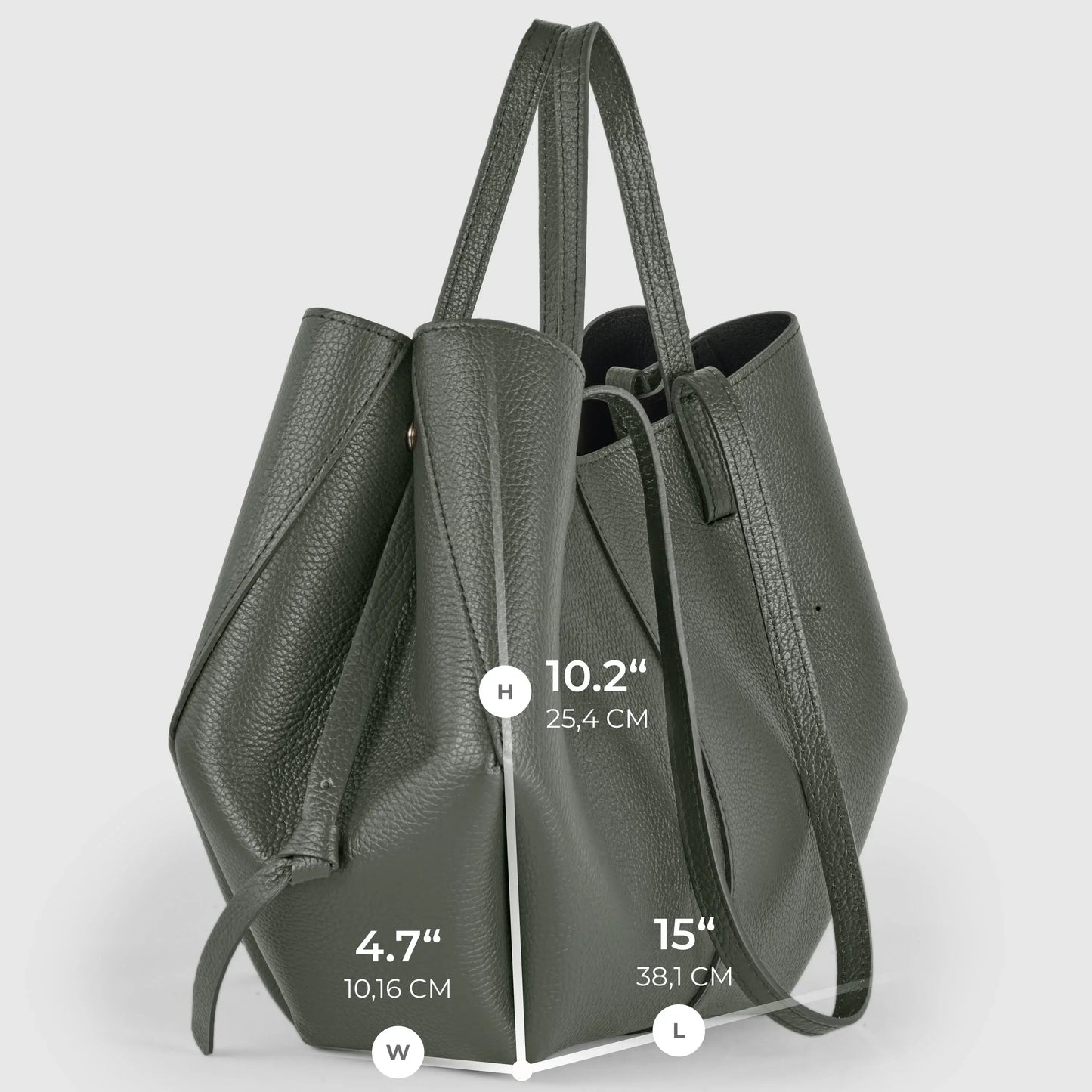 Italian Genuine Calf Leather Tote Bag 312912 - TAKEASY - Flyclothing LLC