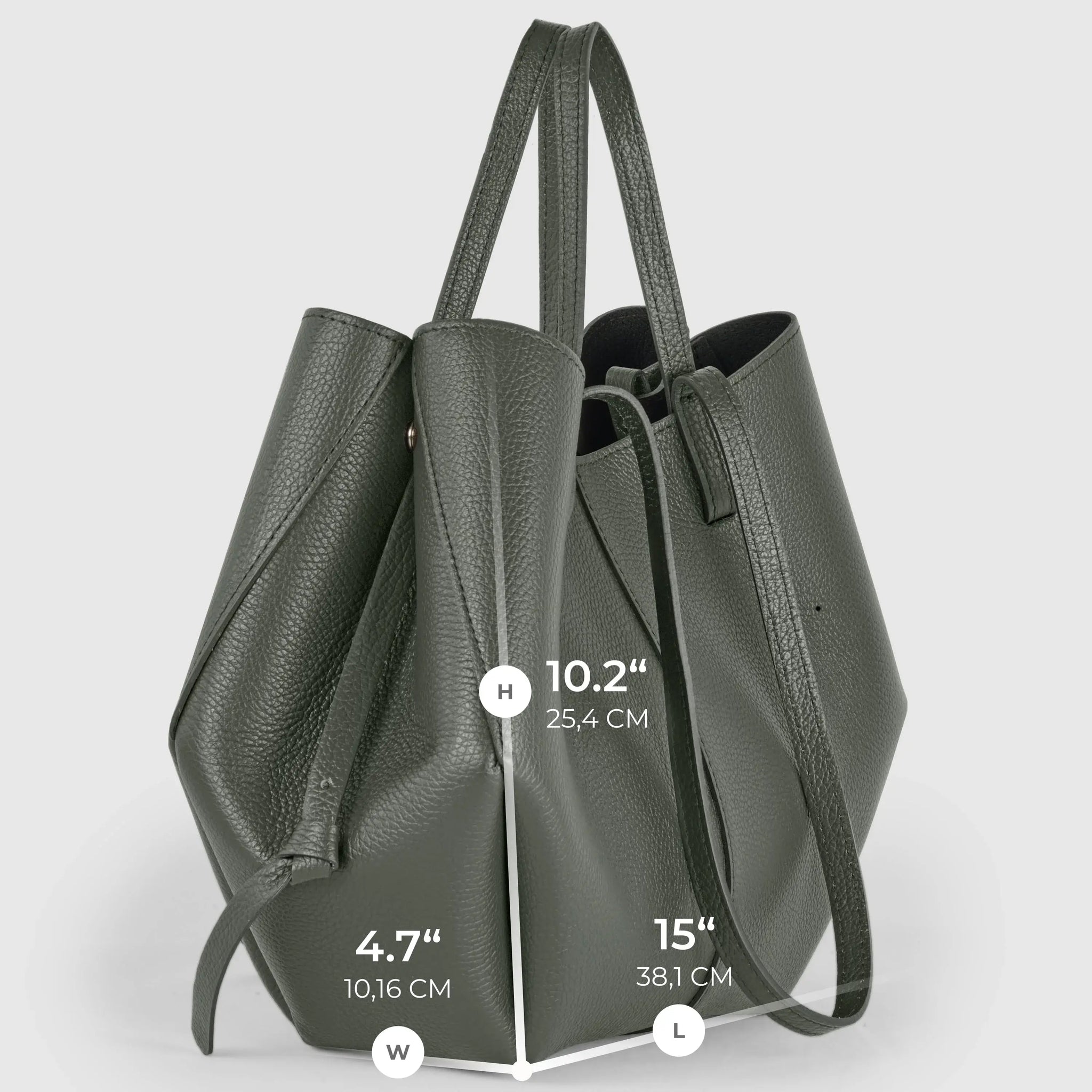Italian Genuine Calf Leather Tote Bag 312912 - TAKEASY - Flyclothing LLC
