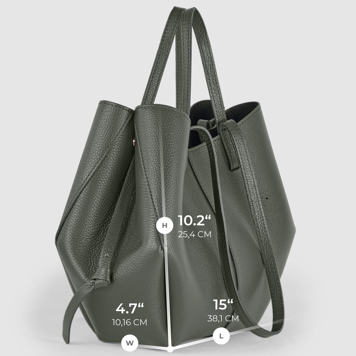Italian Full-Grain Leather Tote Bag | Piacenza - TAKEASY - Flyclothing LLC