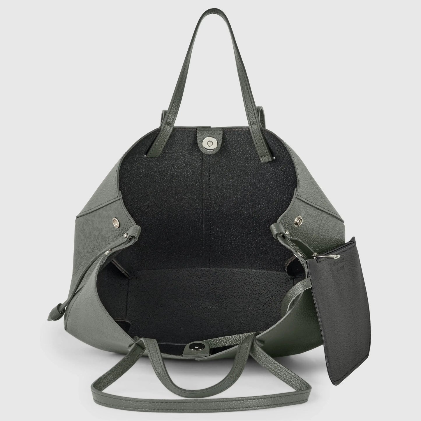 Italian Genuine Calf Leather Tote Bag 312912 - TAKEASY - Flyclothing LLC