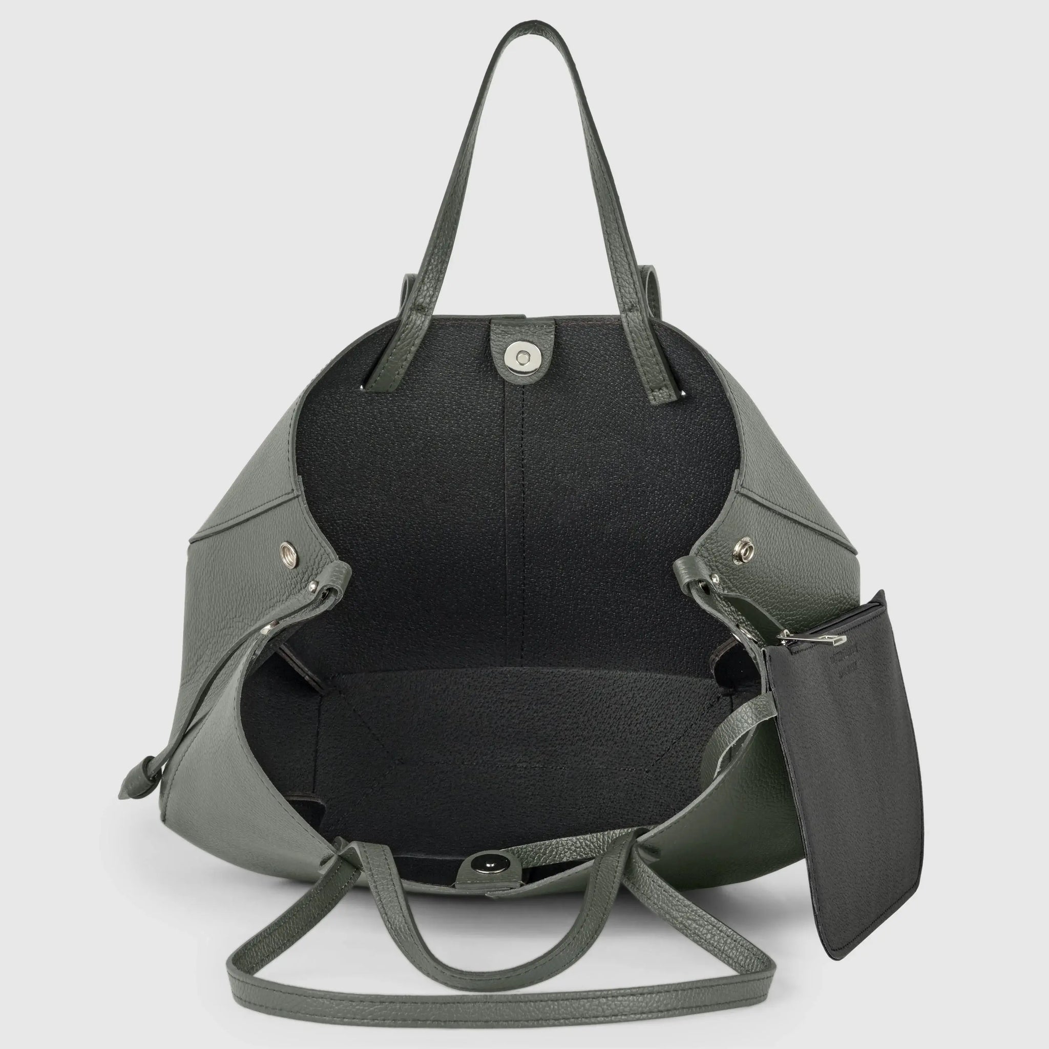 Italian Genuine Calf Leather Tote Bag 312912 - TAKEASY - Flyclothing LLC