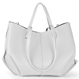 Italian Genuine Calf Leather Tote Bag 312912 - TAKEASY - Flyclothing LLC