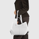 Italian Genuine Calf Leather Tote Bag 312912 - TAKEASY - Flyclothing LLC