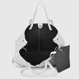 Italian Genuine Calf Leather Tote Bag 312912 - TAKEASY - Flyclothing LLC
