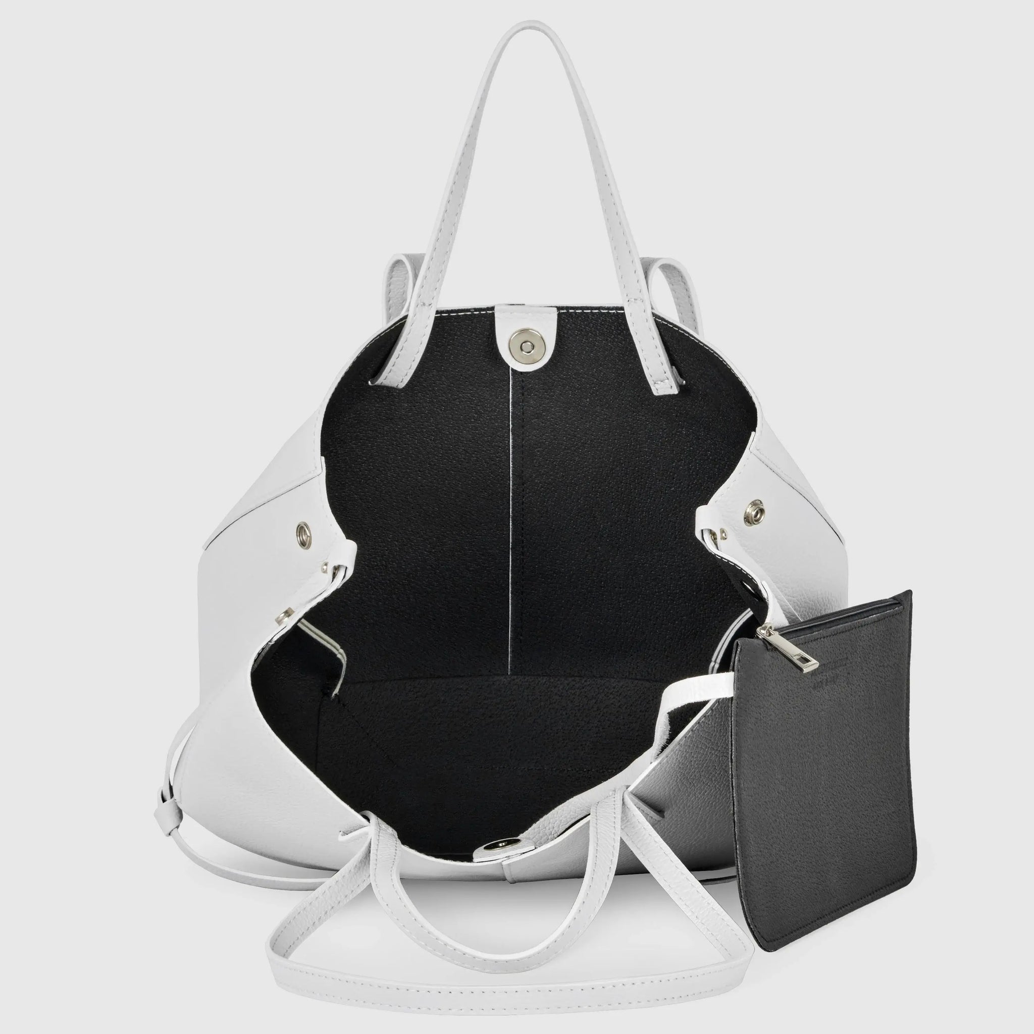 Italian Genuine Calf Leather Tote Bag 312912 - TAKEASY - Flyclothing LLC