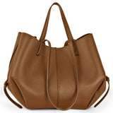 Italian Genuine Calf Leather Tote Bag 312912 - TAKEASY - Flyclothing LLC