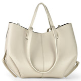 Italian Genuine Calf Leather Tote Bag 312912 - TAKEASY - Flyclothing LLC
