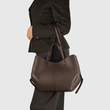 Italian Genuine Calf Leather Tote Bag 312912 - TAKEASY - Flyclothing LLC