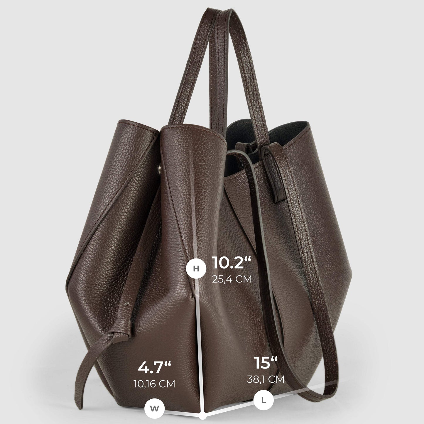 Italian Full-Grain Leather Tote Bag | Piacenza - TAKEASY - Flyclothing LLC
