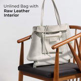 Italian Genuine Calf Leather Tote Bag 201718 - TAKEASY - Flyclothing LLC