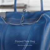 Calf Leather Tote Bag - TAKEASY - Flyclothing LLC