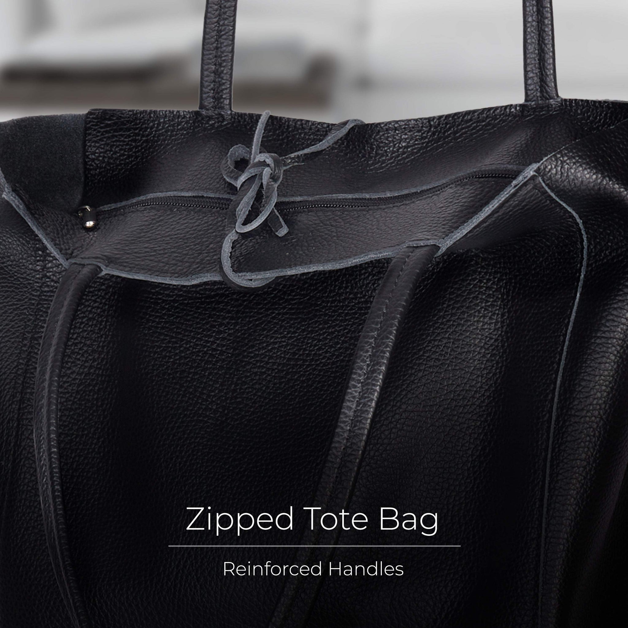 Italian Genuine Calf Leather Tote Bag 201718 - TAKEASY - Flyclothing LLC
