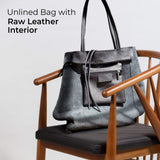 Italian Genuine Calf Leather Tote Bag 201718 - TAKEASY - Flyclothing LLC