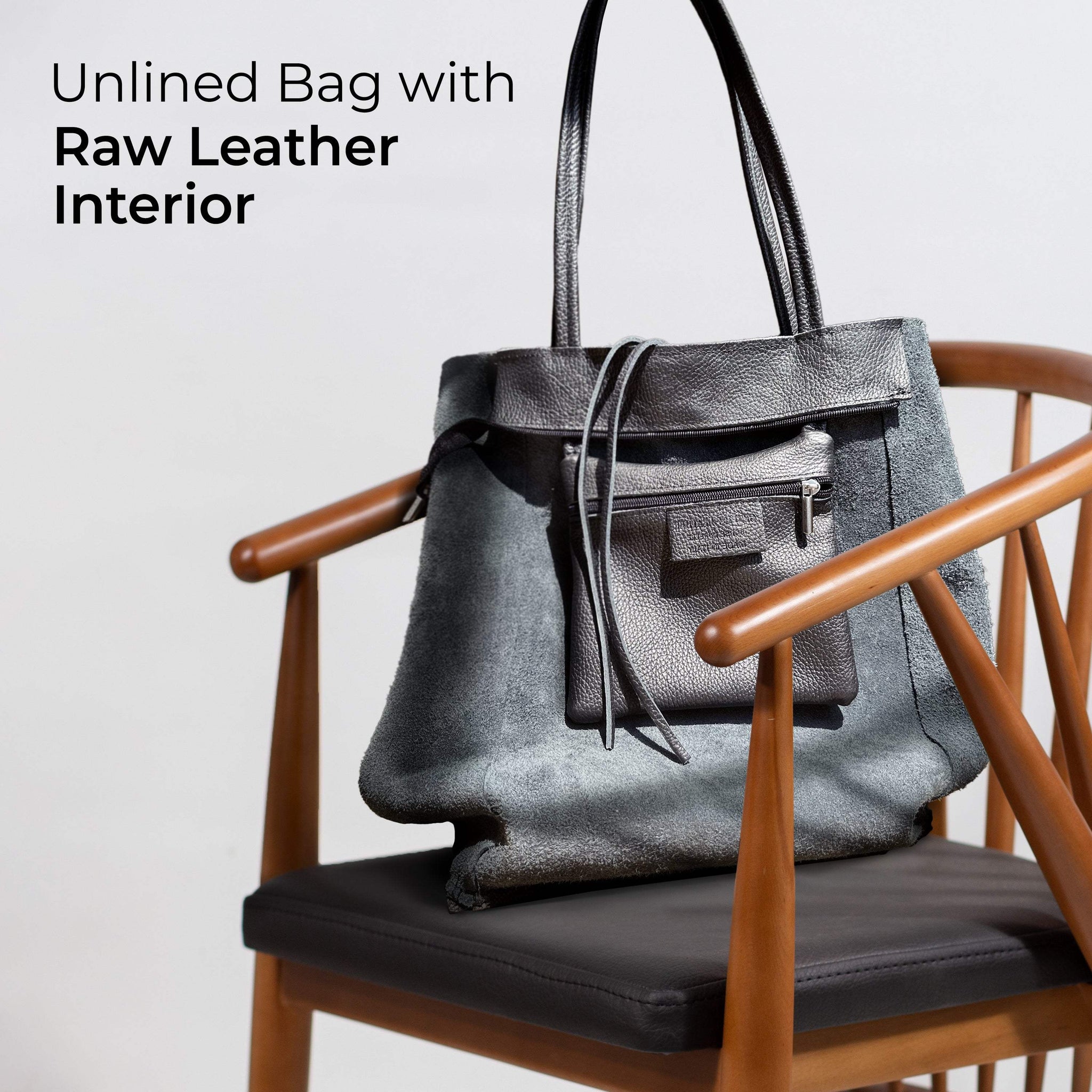 Italian Genuine Calf Leather Tote Bag 201718 - TAKEASY - Flyclothing LLC