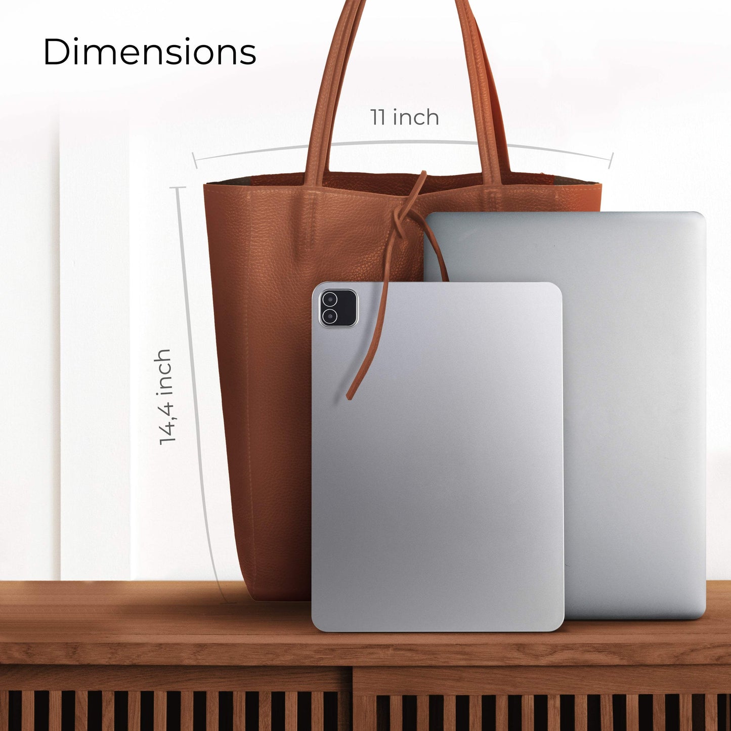 Italian Genuine Calf Leather Tote Bag 201718 - TAKEASY - Flyclothing LLC