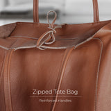 Calf Leather Tote Bag - TAKEASY - Flyclothing LLC