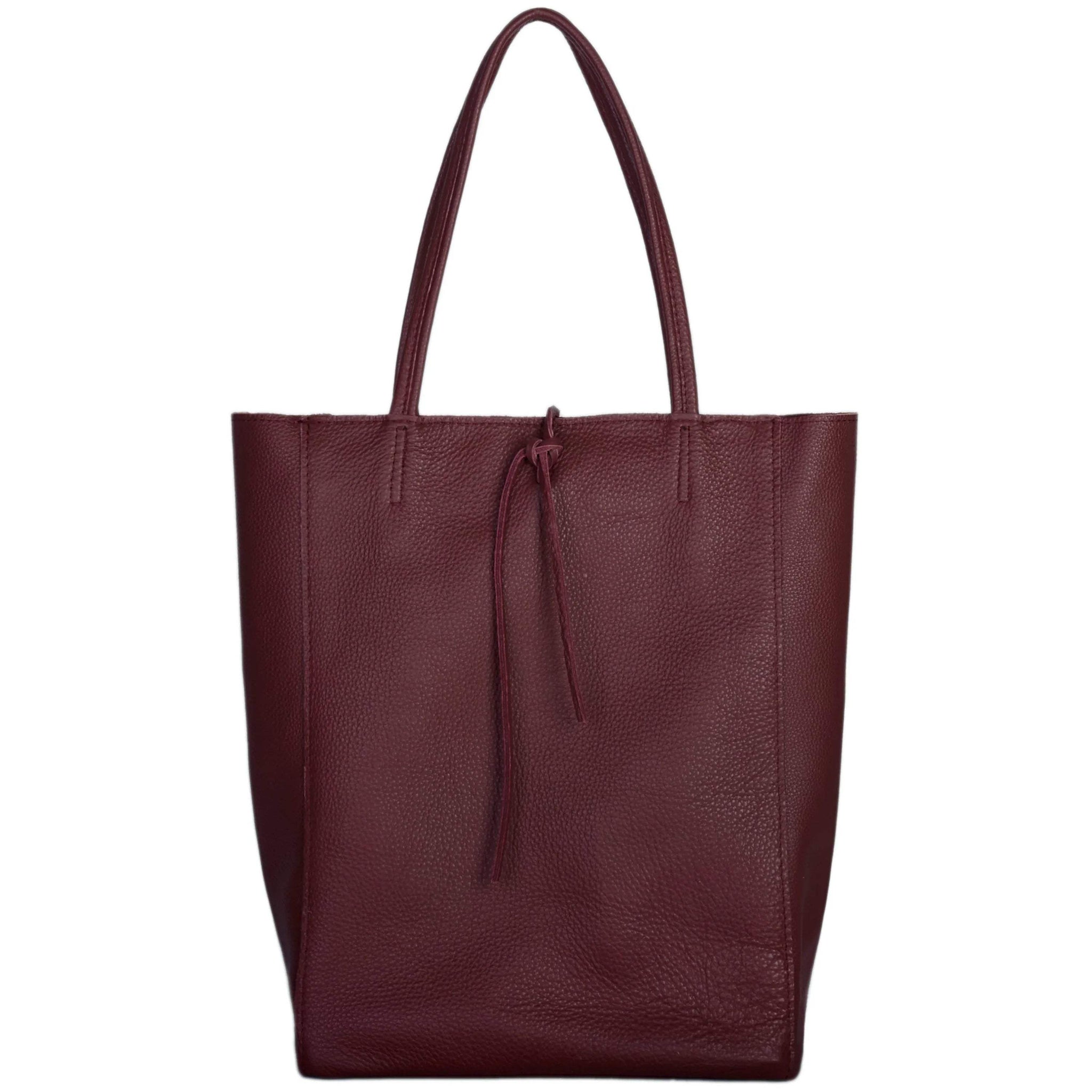 Italian Genuine Calf Leather Tote Bag 201718 - TAKEASY - Flyclothing LLC