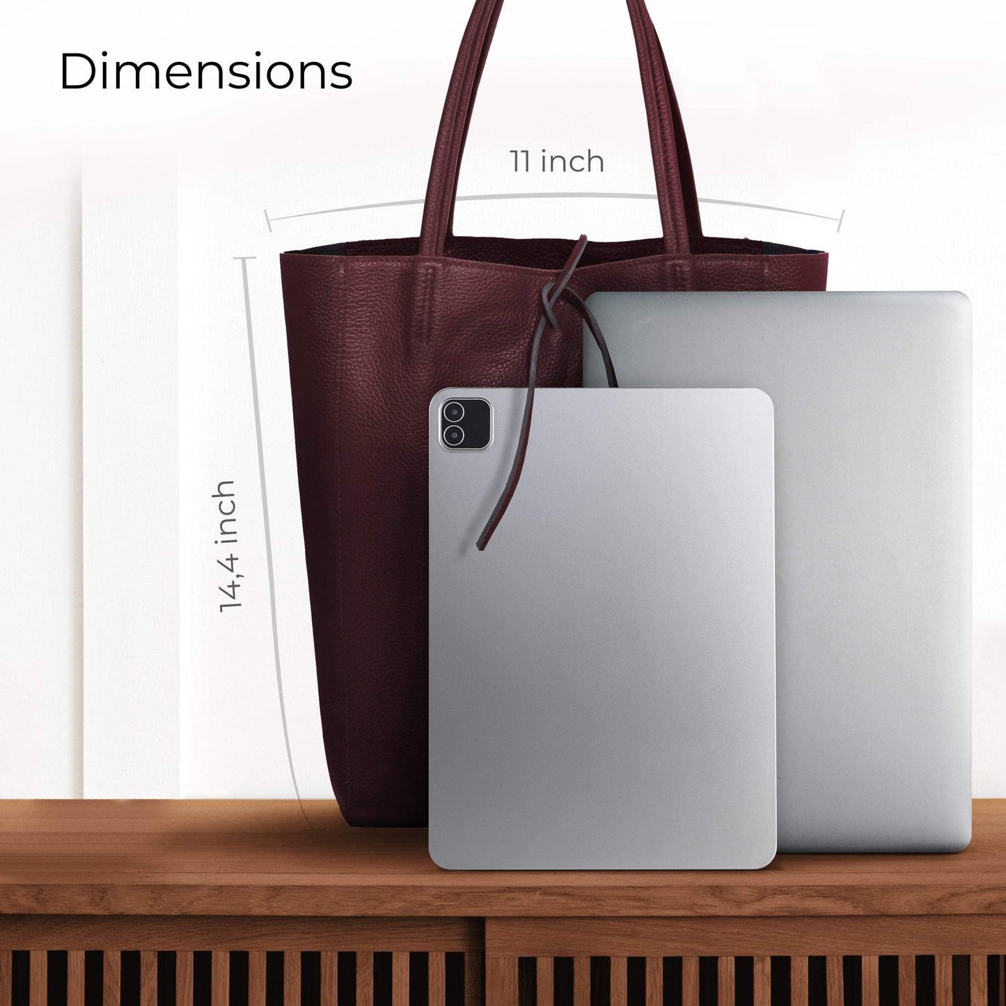 Italian Genuine Calf Leather Tote Bag 201718 - TAKEASY - Flyclothing LLC