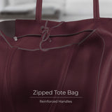 Italian Genuine Calf Leather Tote Bag 201718 - TAKEASY - Flyclothing LLC
