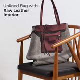 Italian Genuine Calf Leather Tote Bag 201718 - TAKEASY - Flyclothing LLC