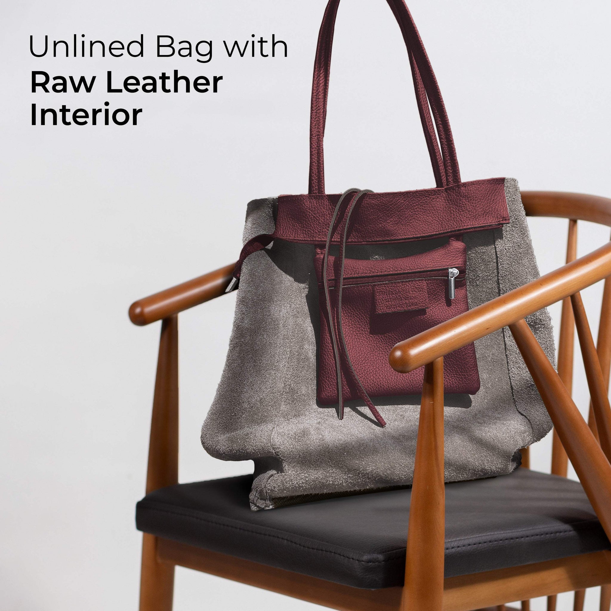 Italian Genuine Calf Leather Tote Bag 201718 - TAKEASY - Flyclothing LLC