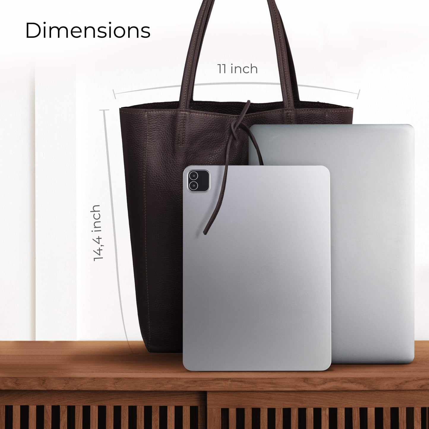 Italian Genuine Calf Leather Tote Bag 201718 - TAKEASY - Flyclothing LLC