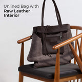 Italian Genuine Calf Leather Tote Bag 201718 - TAKEASY - Flyclothing LLC