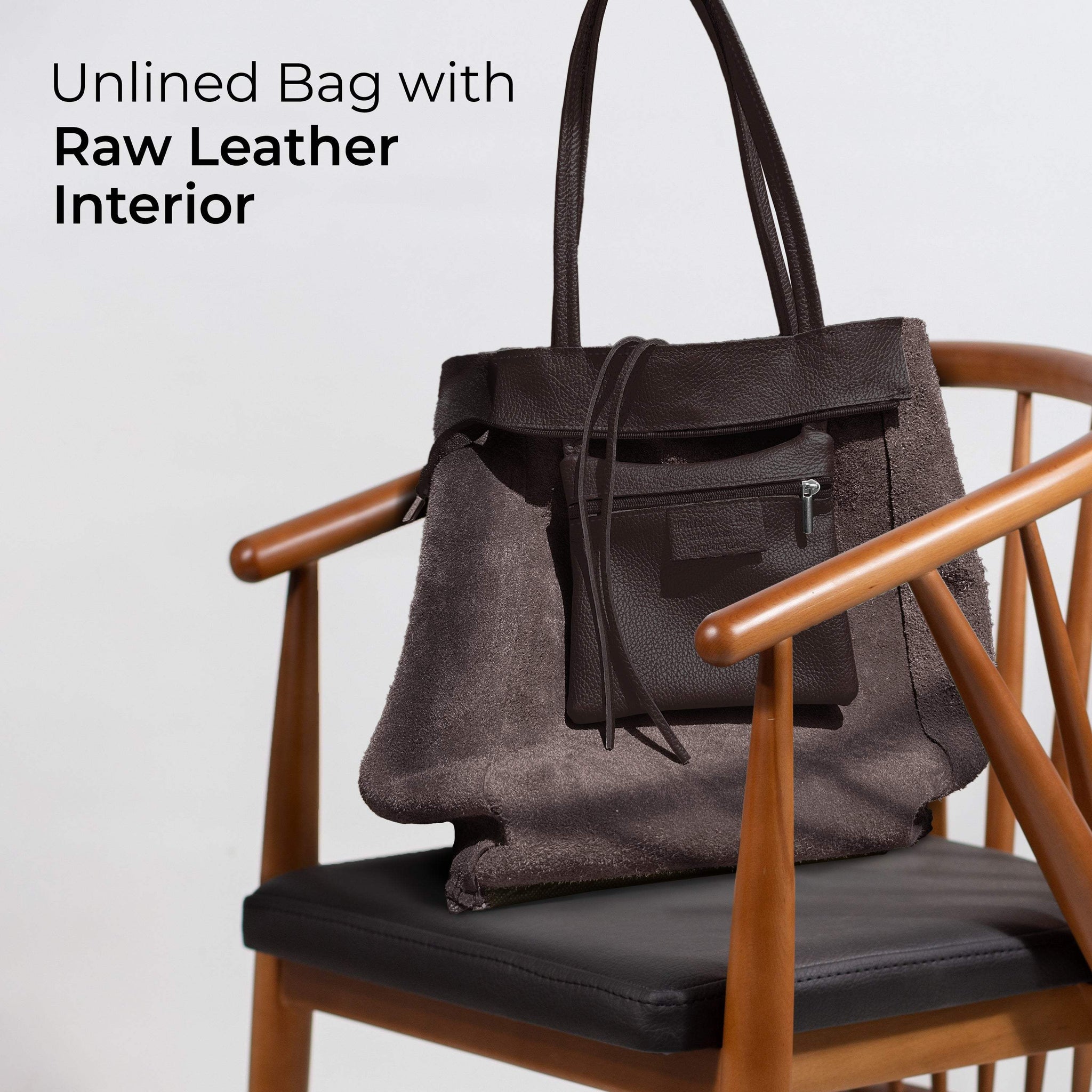 Italian Genuine Calf Leather Tote Bag 201718 - TAKEASY - Flyclothing LLC