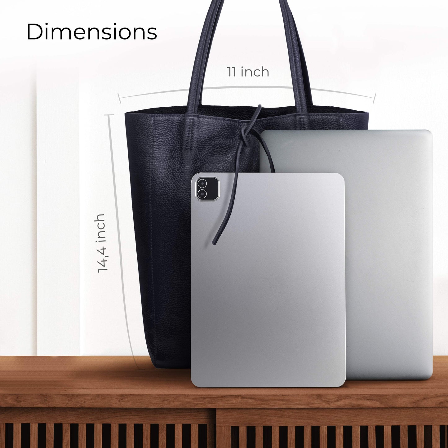 Italian Genuine Calf Leather Tote Bag 201718 - TAKEASY - Flyclothing LLC