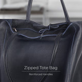 Italian Genuine Calf Leather Tote Bag 201718 - TAKEASY - Flyclothing LLC