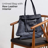 Italian Genuine Calf Leather Tote Bag 201718 - TAKEASY - Flyclothing LLC