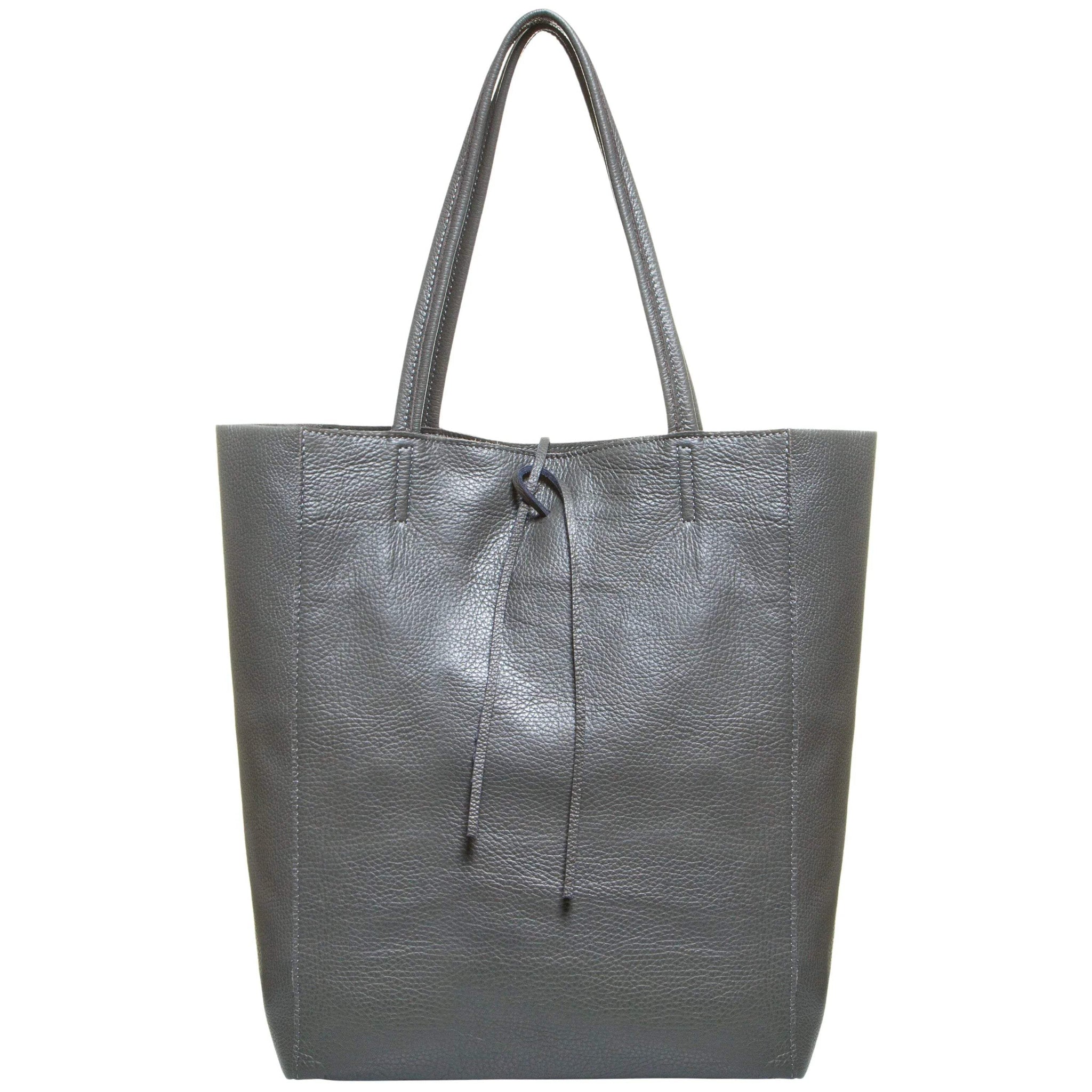 Italian Genuine Calf Leather Tote Bag 201718 - TAKEASY - Flyclothing LLC