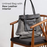Italian Genuine Calf Leather Tote Bag 201718 - TAKEASY - Flyclothing LLC