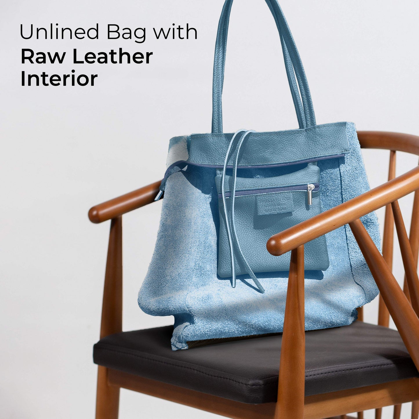 Italian Genuine Calf Leather Tote Bag 201718 - TAKEASY - Flyclothing LLC