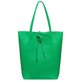 Italian Genuine Calf Leather Tote Bag 201718 - TAKEASY - Flyclothing LLC