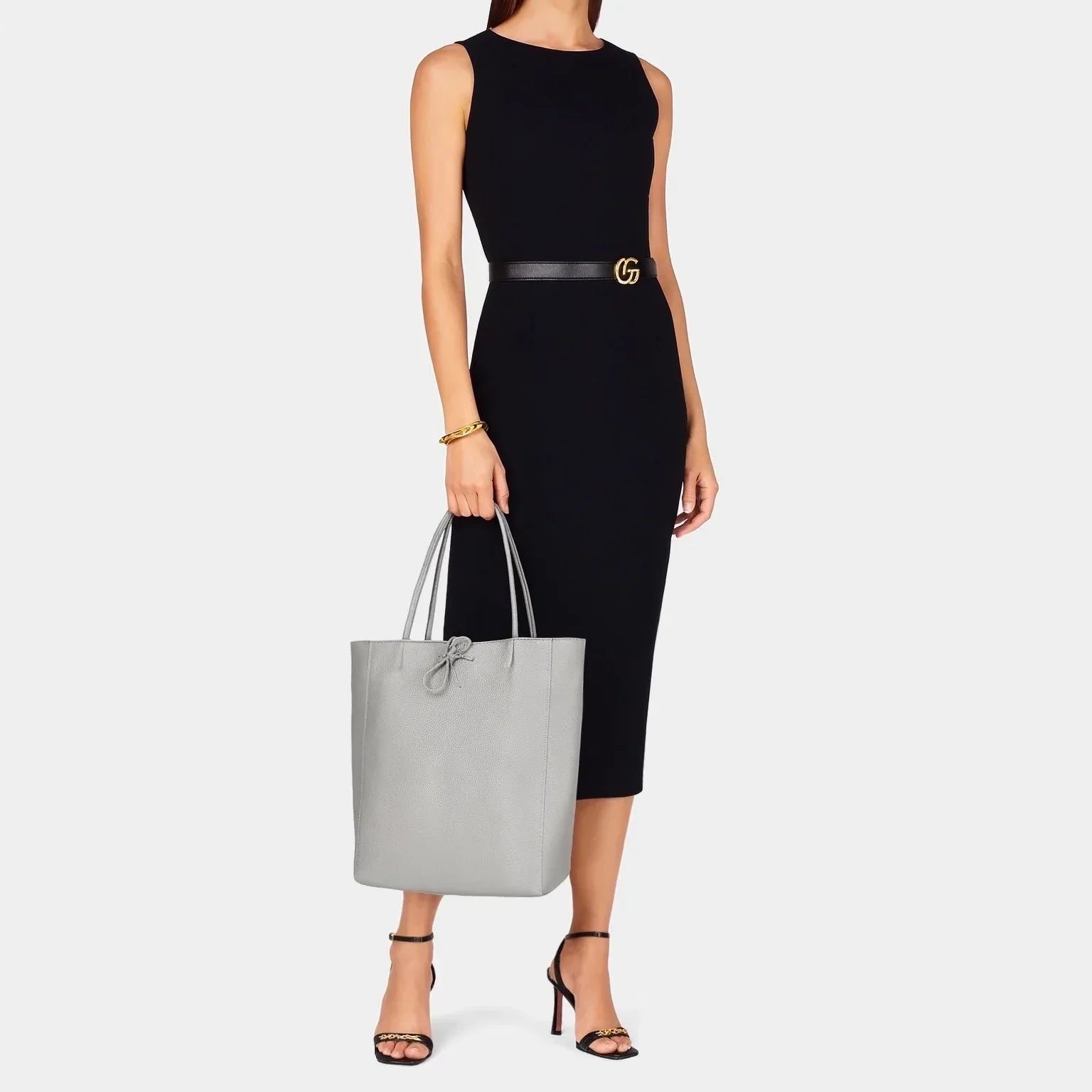 Calf Leather Tote Bag - TAKEASY - Flyclothing LLC