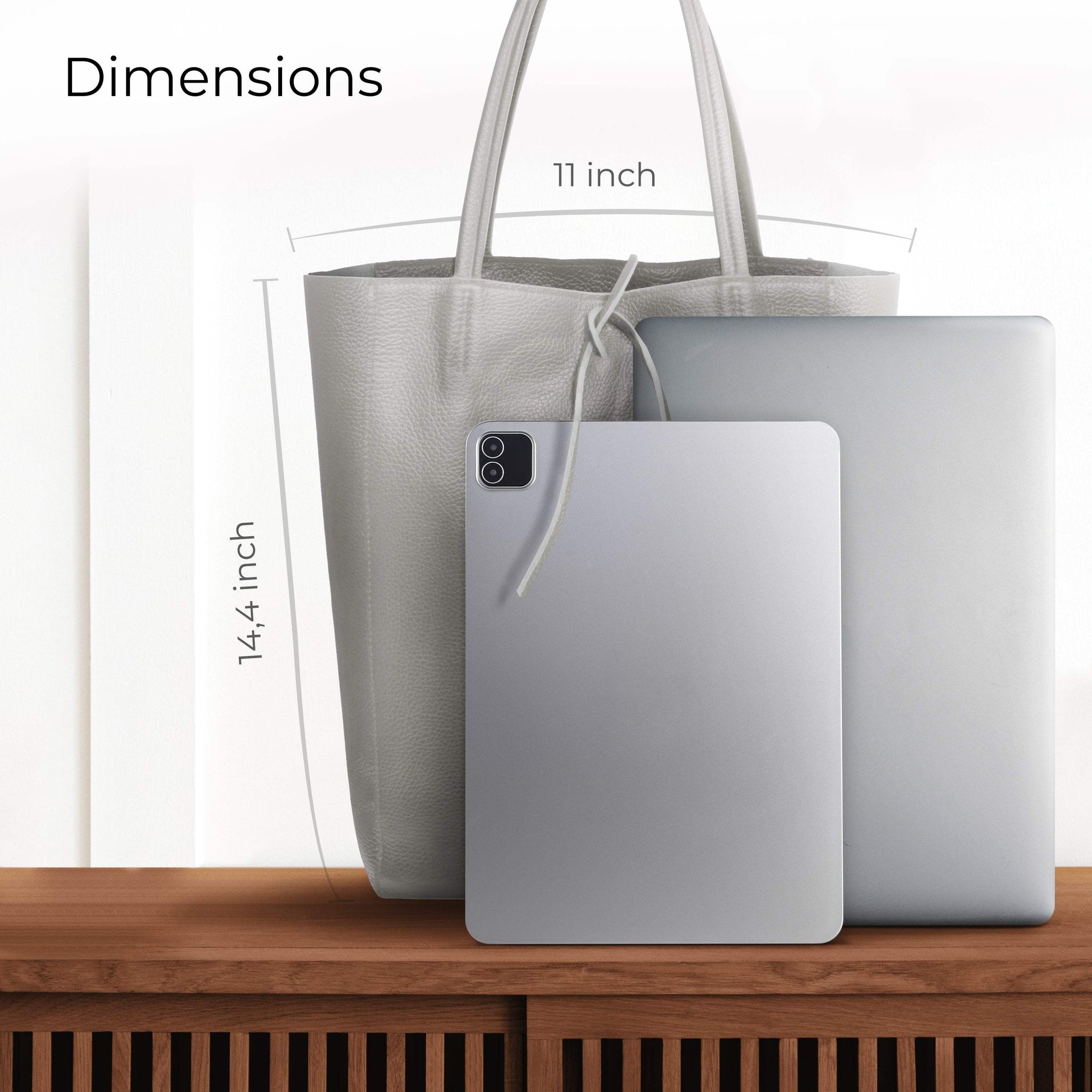 Italian Genuine Calf Leather Tote Bag 201718 - TAKEASY - Flyclothing LLC