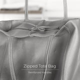 Calf Leather Tote Bag - TAKEASY - Flyclothing LLC