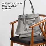 Calf Leather Tote Bag - TAKEASY - Flyclothing LLC