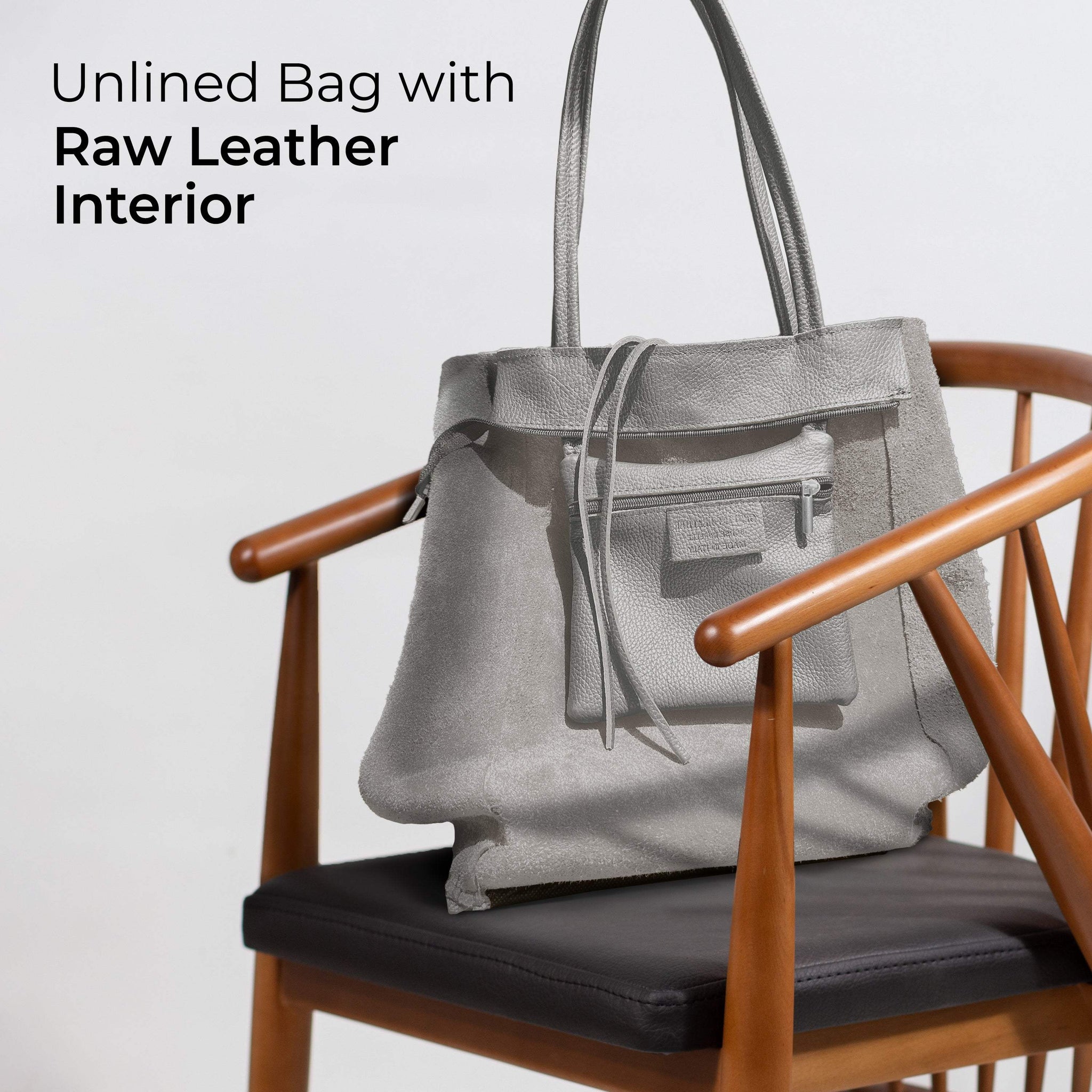 Italian Genuine Calf Leather Tote Bag 201718 - TAKEASY - Flyclothing LLC