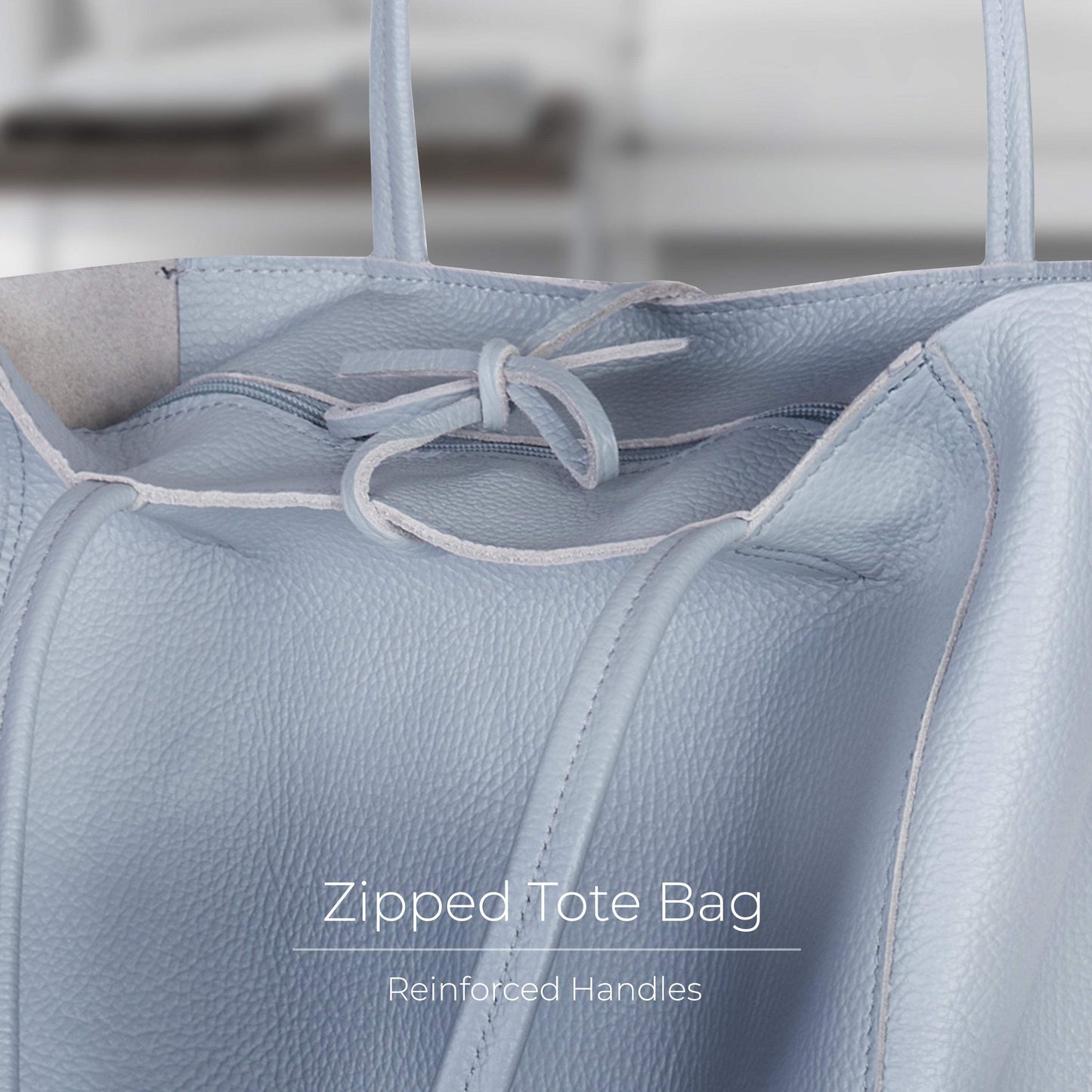 Italian Genuine Calf Leather Tote Bag 201718 - TAKEASY - Flyclothing LLC
