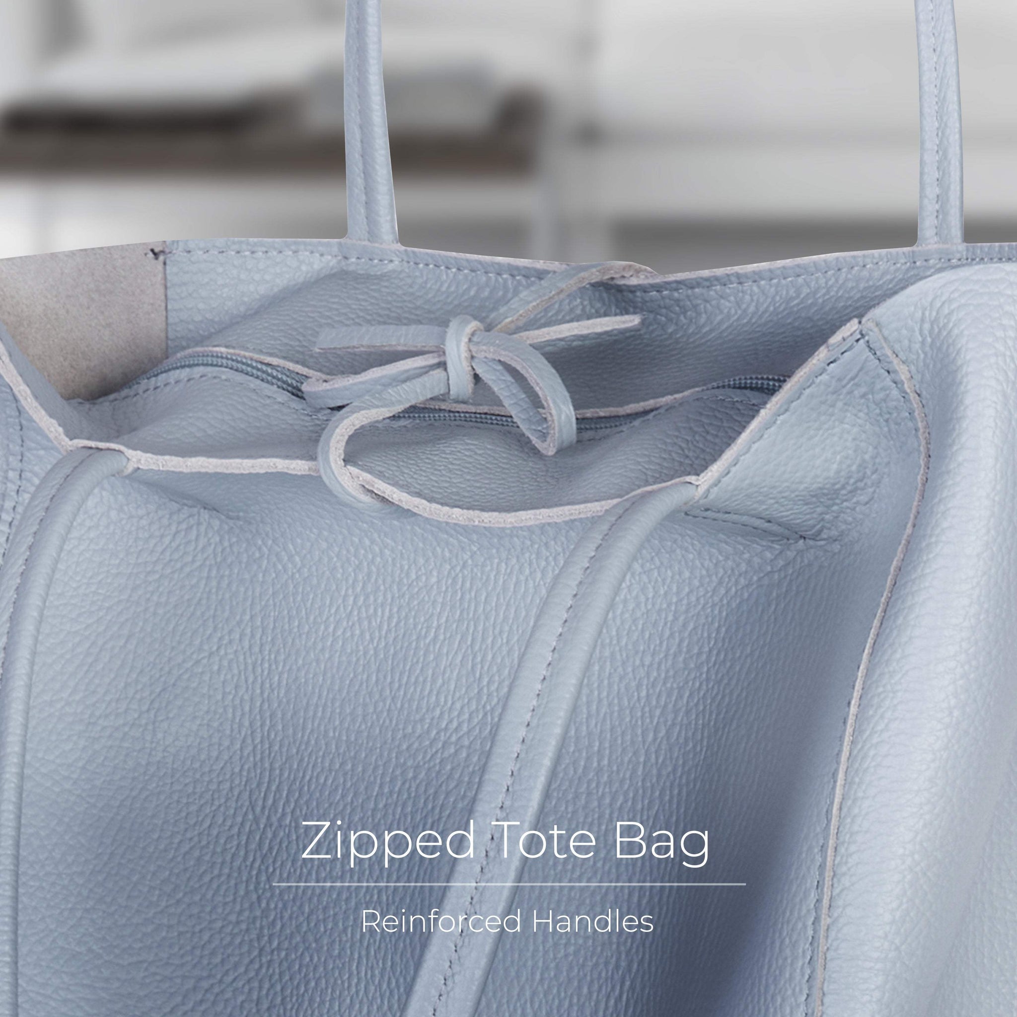 Italian Genuine Calf Leather Tote Bag 201718 - TAKEASY - Flyclothing LLC
