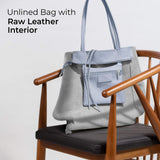 Italian Genuine Calf Leather Tote Bag 201718 - TAKEASY - Flyclothing LLC
