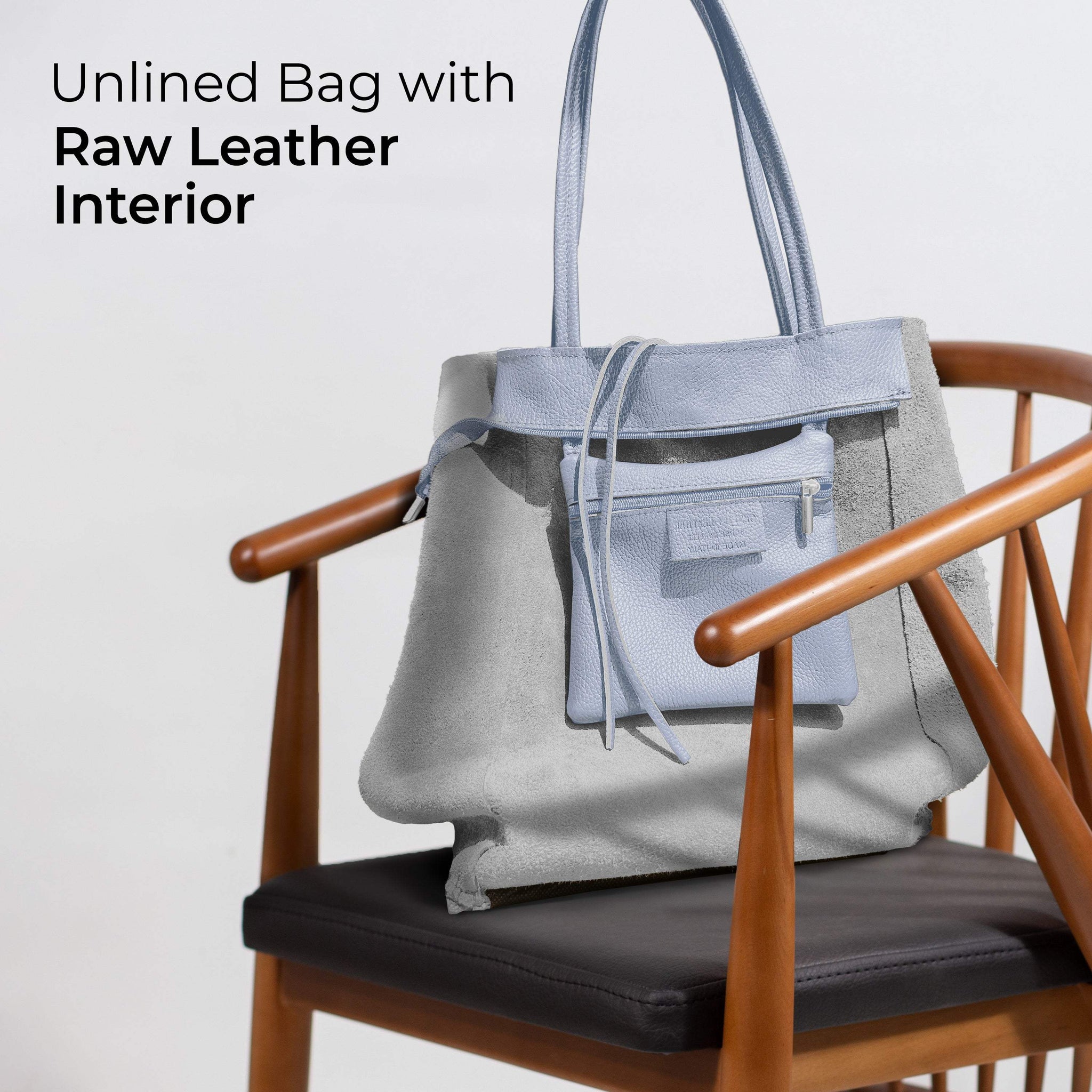 Italian Genuine Calf Leather Tote Bag 201718 - TAKEASY - Flyclothing LLC