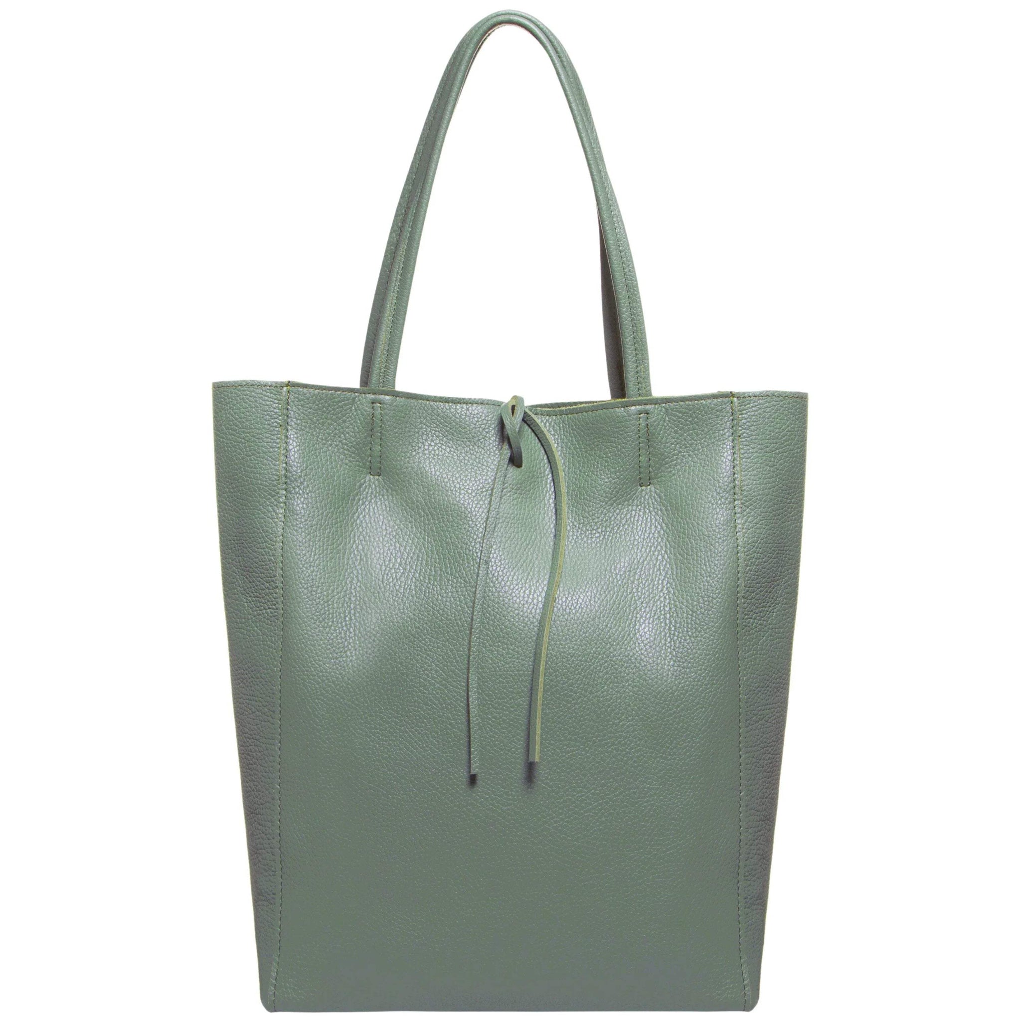 Italian Genuine Calf Leather Tote Bag 201718 - TAKEASY - Flyclothing LLC