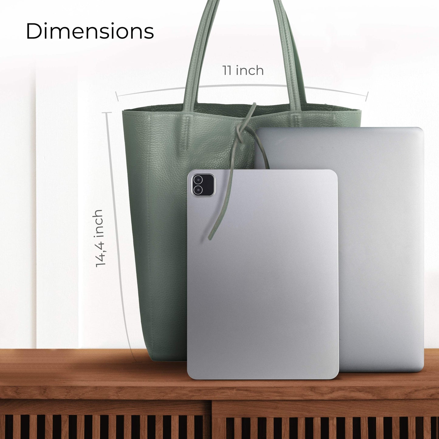 Italian Genuine Calf Leather Tote Bag 201718 - TAKEASY - Flyclothing LLC