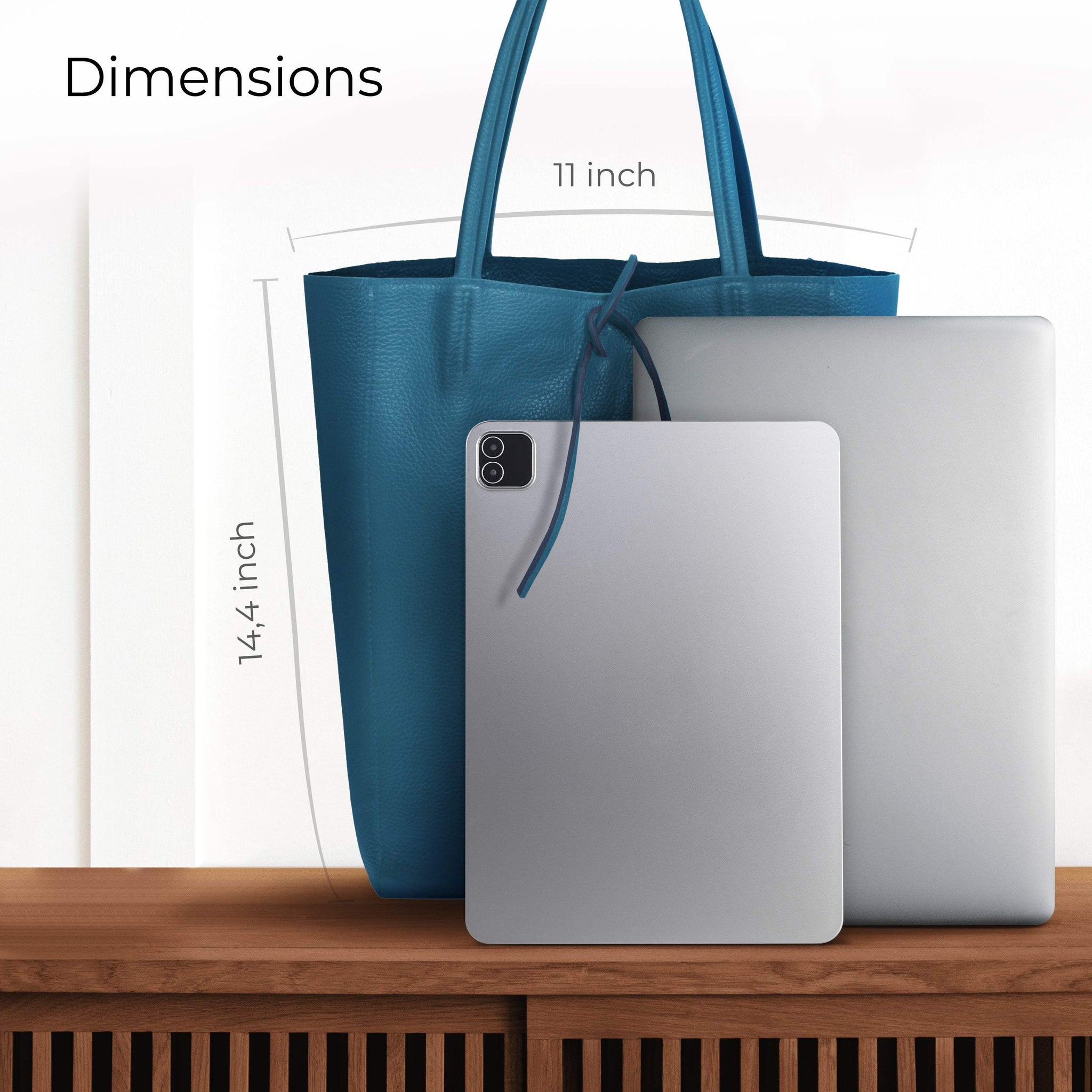 Italian Genuine Calf Leather Tote Bag 201718 - TAKEASY - Flyclothing LLC