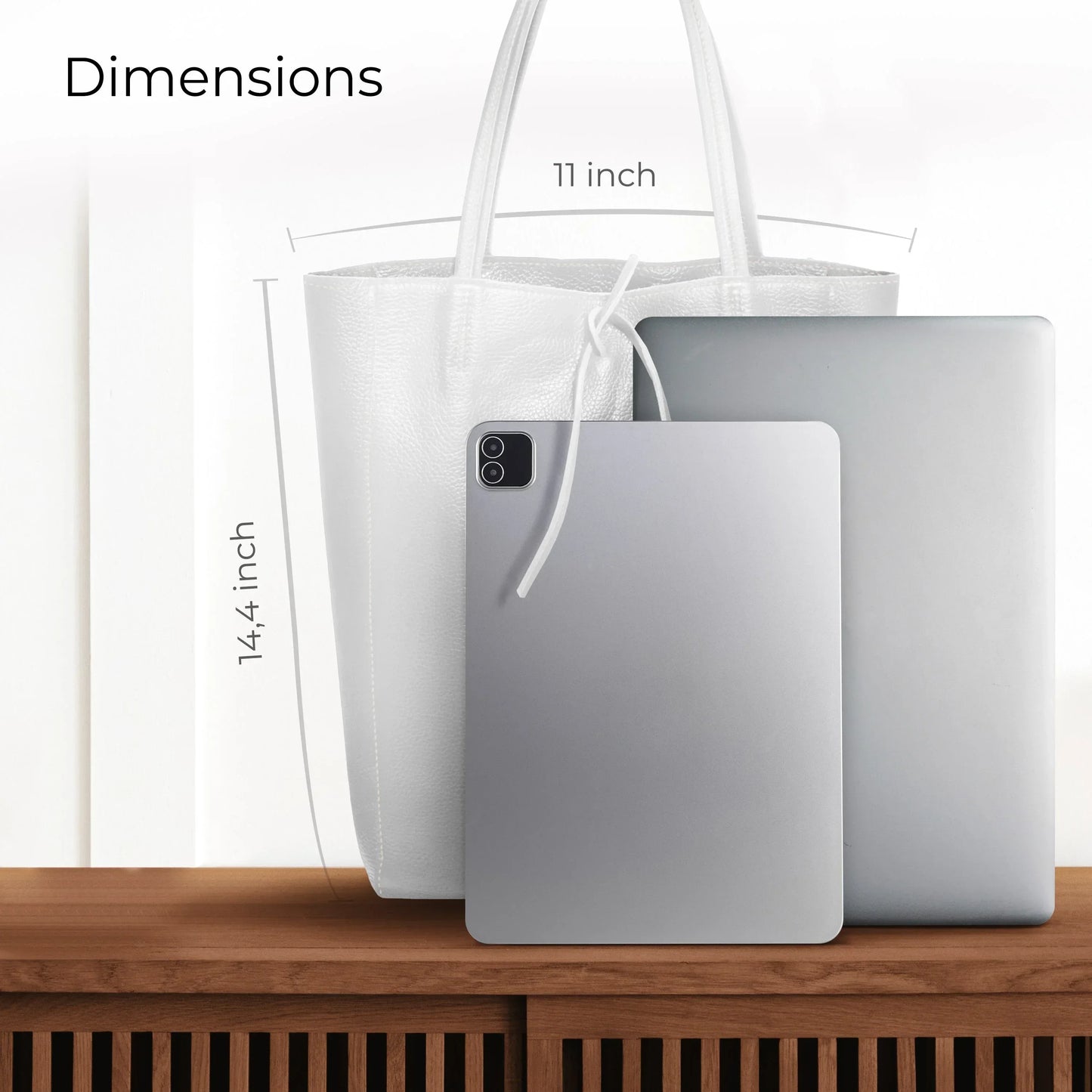 Calf Leather Tote Bag - TAKEASY - Flyclothing LLC