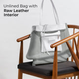 Calf Leather Tote Bag - TAKEASY - Flyclothing LLC