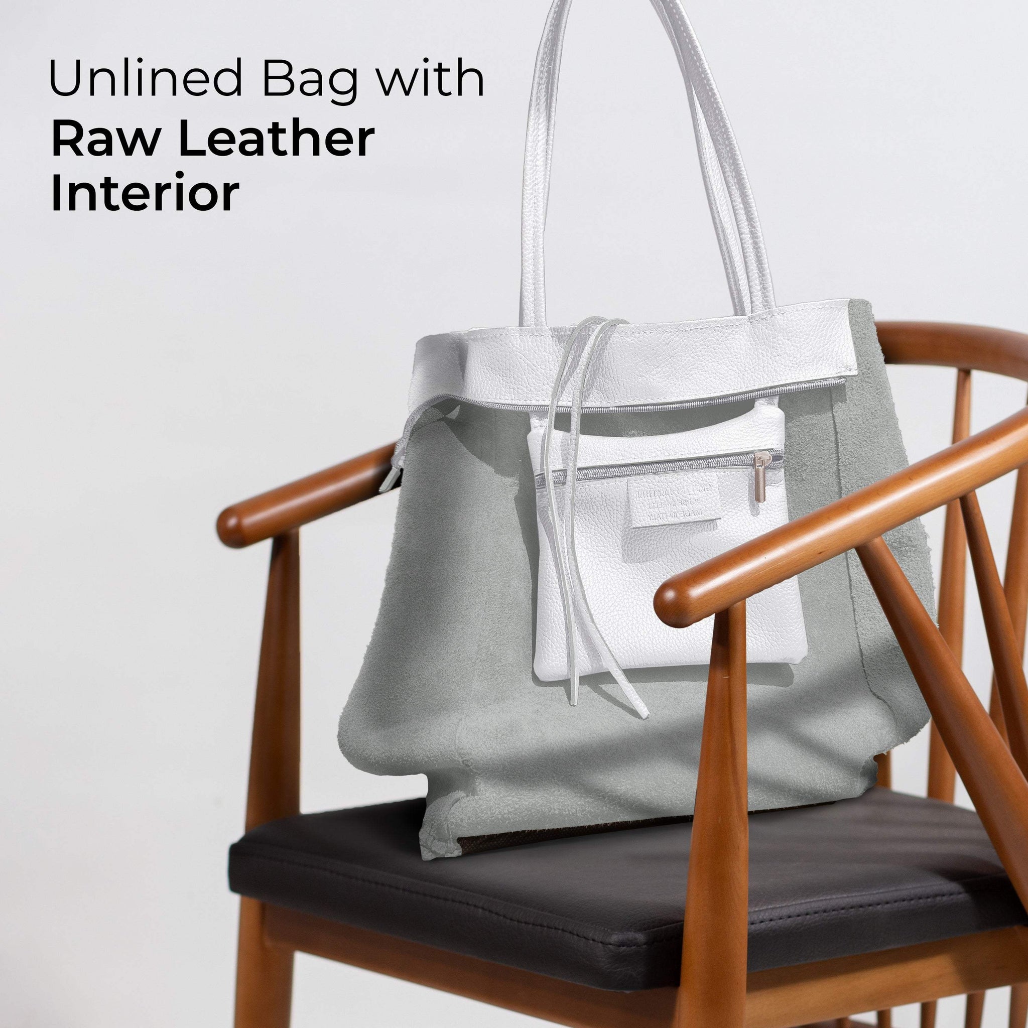 Italian Genuine Calf Leather Tote Bag 201718 - TAKEASY - Flyclothing LLC